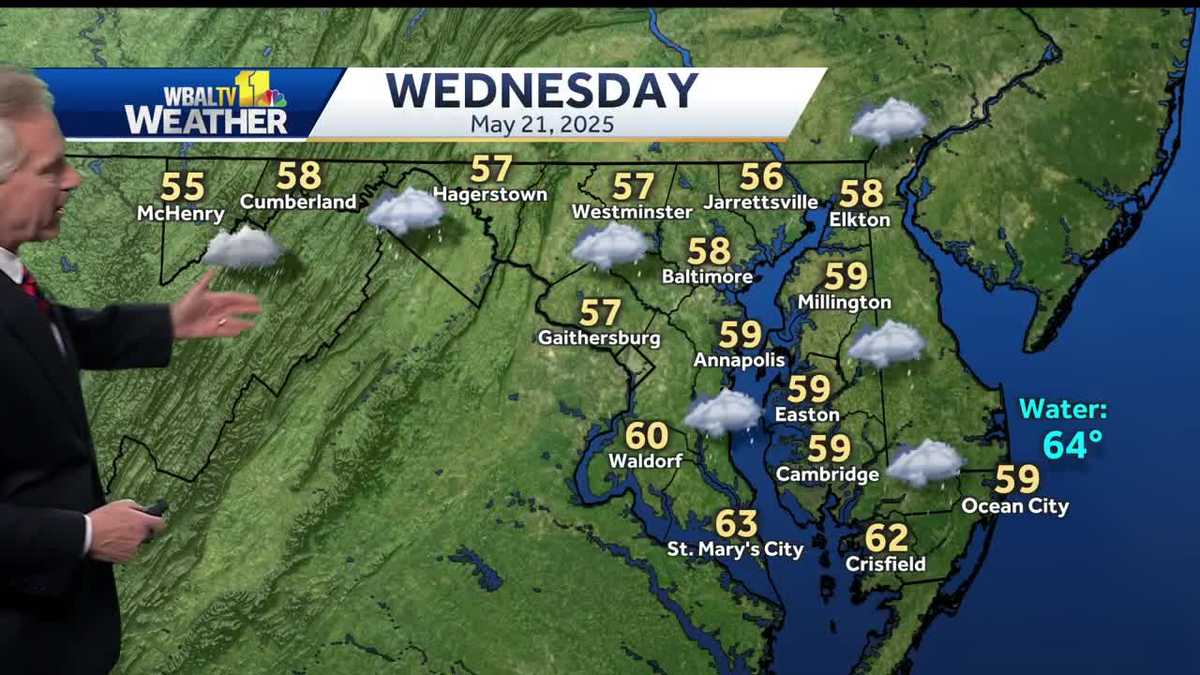 Chilly Rain Expected Across The Region This Wednesday Chilly Rain Expected Across The Region This Wednesday