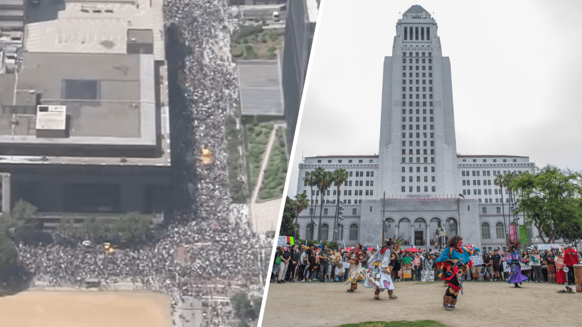 Demonstrators Protest Near LA City Hall: Live Updates On Demonstrators Protest Near LA City Hall: Live Updates On