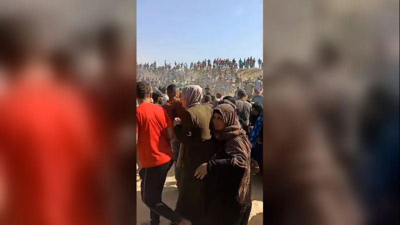 Food Shortages Fuel Chaos During Initial US Aid Distribution In Gaza Food Shortages Fuel Chaos During Initial US Aid Distribution In Gaza