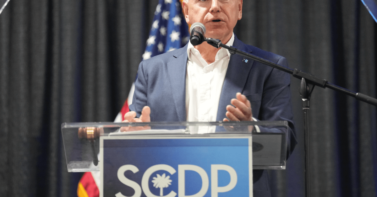 Gov. Walz Urges Democrats To Adopt Tougher Stance, Criticizes Trump's Policies