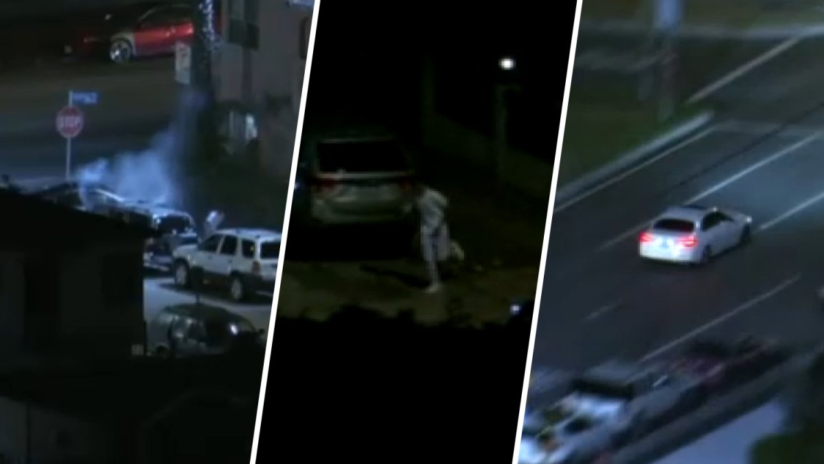 High-Speed Chase In South LA: Crash And Escape In Second Getaway Car High-Speed Chase In South LA: Crash And Escape In Second Getaway Car