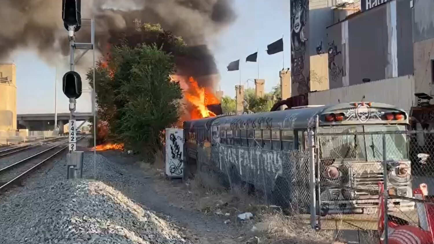 Industrial Fire Near Fear Factory: Firefighters' Swift Action Prevents Wider Damage Industrial Fire Near Fear Factory: Firefighters' Swift Action Prevents Wider Damage