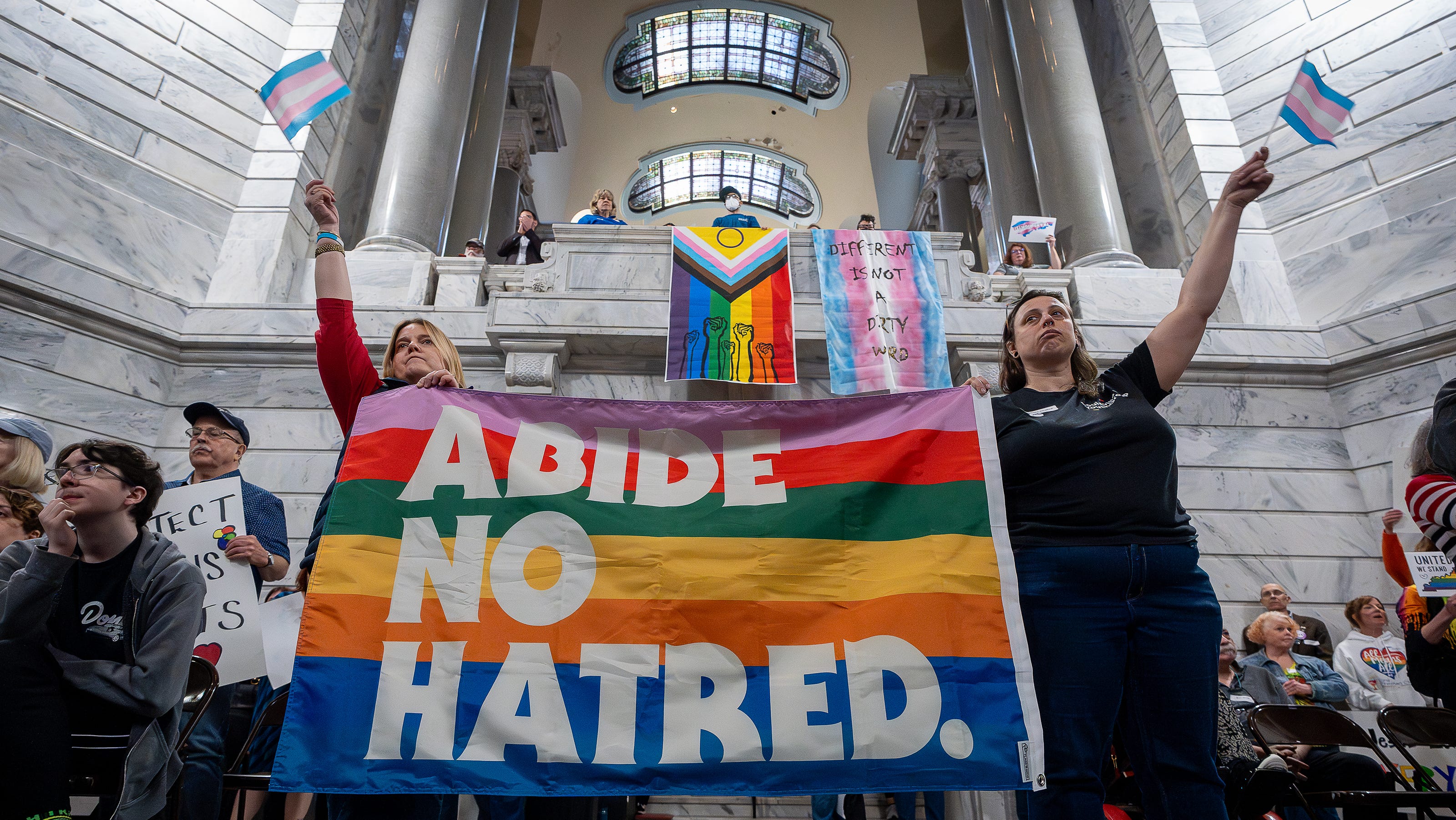 Louisville Activists Rally Against Trump's Proposed Elimination Of Vital LGBTQ Youth Suicide Prevention Resources