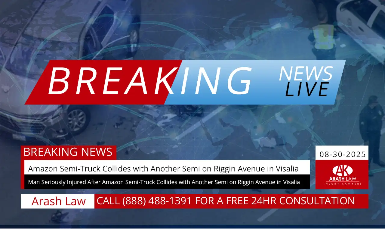 Major Semi-Truck Accident On [Highway Name, If Known] Near Visalia: Amazon Truck Implicated (08-30-2025)