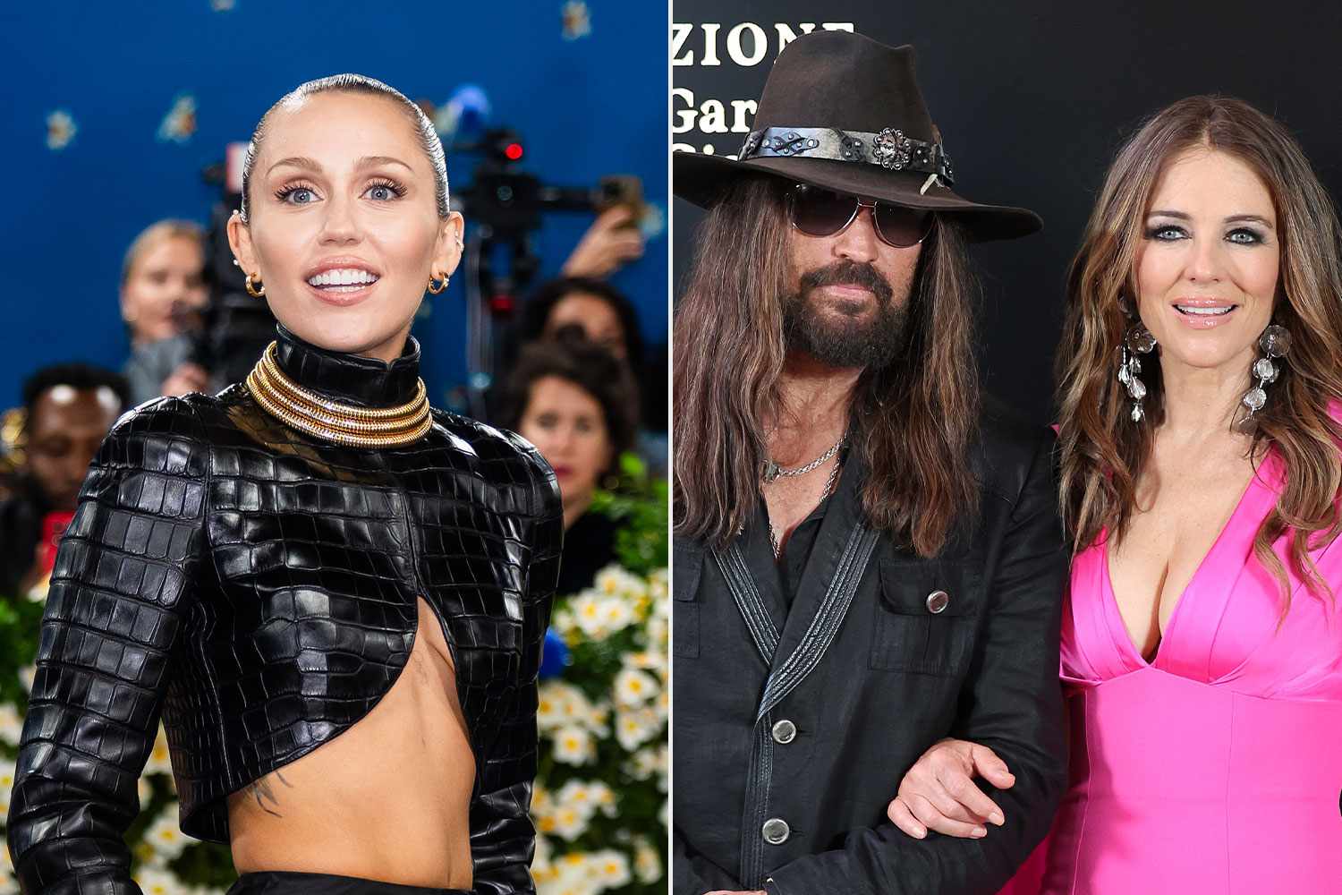 Miley Cyrus Addresses Father Billy Ray's New Relationship With Elizabeth Hurley Miley Cyrus Addresses Father Billy Ray's New Relationship With Elizabeth Hurley