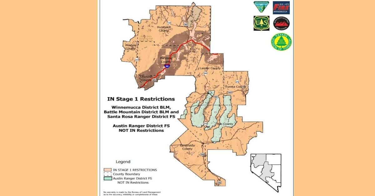 Nevada Fire Restrictions: Stage 1 Begins Next Week In Central And Northwestern Counties Nevada Fire Restrictions: Stage 1 Begins Next Week In Central And Northwestern Counties