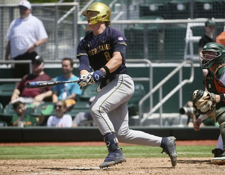 Notre Dame Baseball Secures Miami Series Win Behind Tinney's Contributions Notre Dame Baseball Secures Miami Series Win Behind Tinney's Contributions