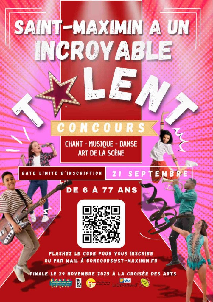Participez Au Concours De Talents À Saint-Maximin-la-Sainte-Baume Participez Au Concours De Talents À Saint-Maximin-la-Sainte-Baume