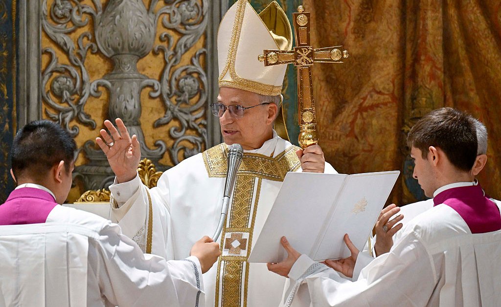 Pope Leo's First Mass: A Cross And A Blessing, He Says Pope Leo's First Mass: A Cross And A Blessing, He Says