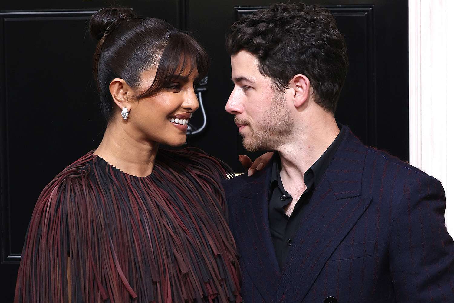 Red Carpet Style: Priyanka Chopra's Chic Burberry Look With Nick Jonas