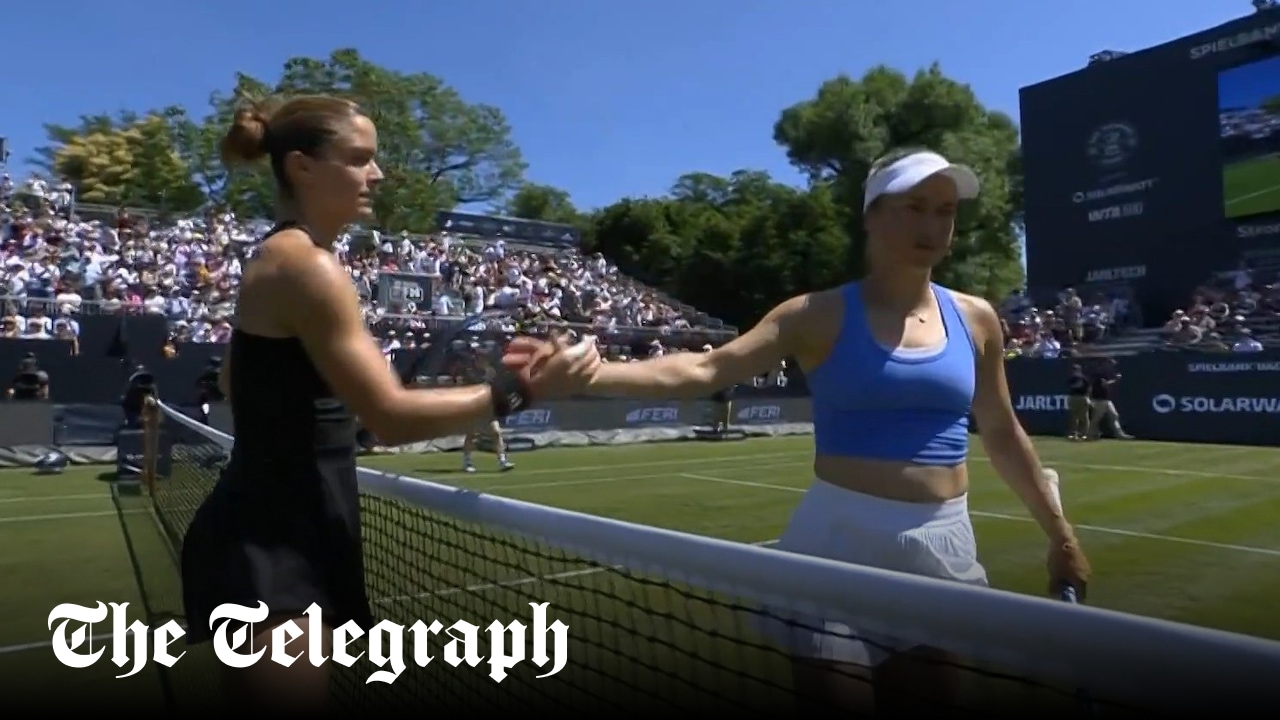 Rival Tennis Players Clash In Heated Wimbledon Warm-Up