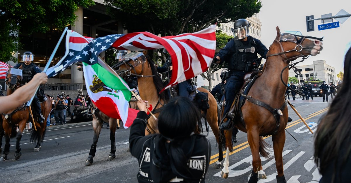 Second Night Of Curfew In L.A.: Protests And Tensions Rise Second Night Of Curfew In L.A.: Protests And Tensions Rise
