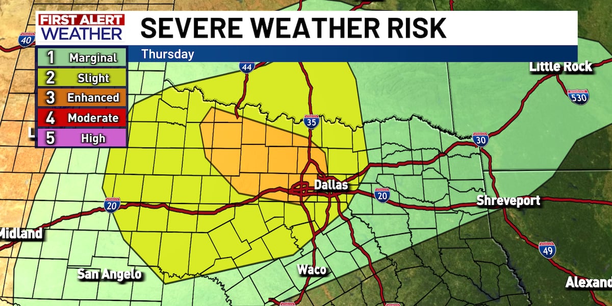 Severe Weather Alert: Increased Risk Of Thunderstorms This Evening