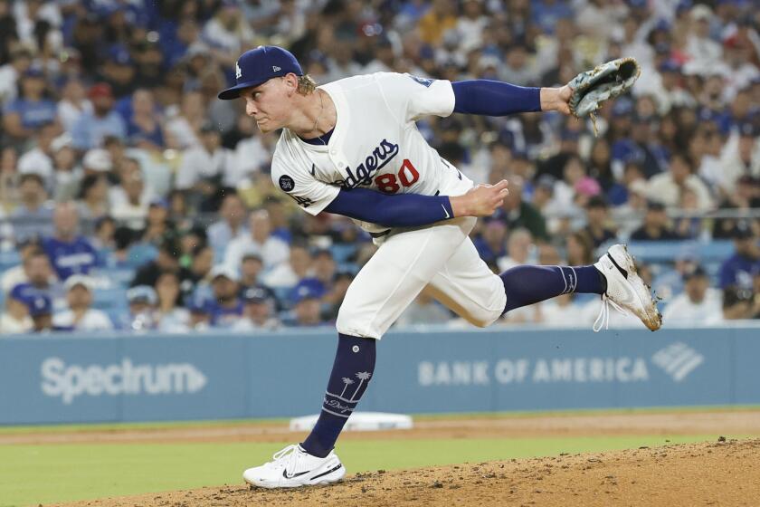 Sheehan, Pages Propel Dodgers To First Place, Defeating Reds Sheehan, Pages Propel Dodgers To First Place, Defeating Reds