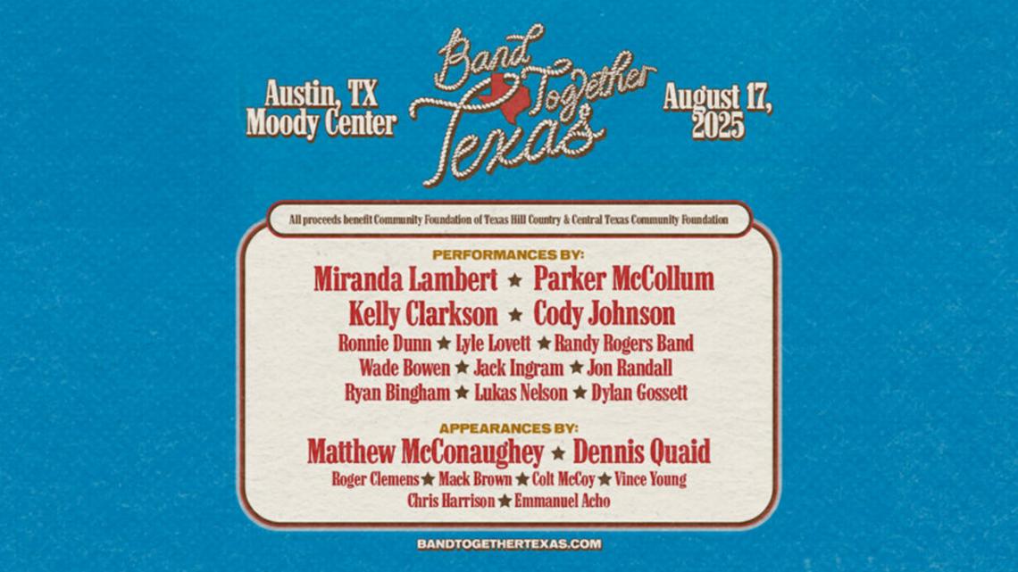 Texas Flood Relief Concert: Miranda Lambert, Matthew McConaughey, And More Unite