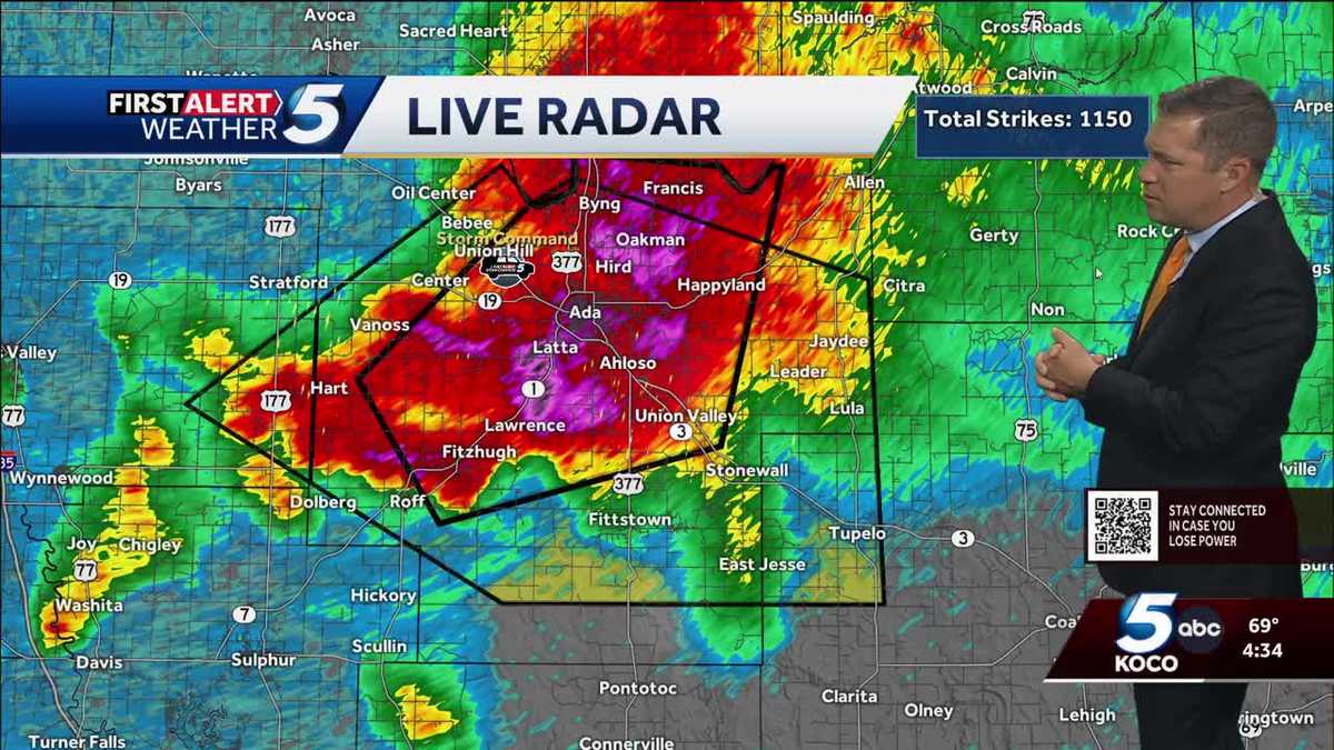 Tracking Dangerous Storms: Live Central Oklahoma Tornado Coverage