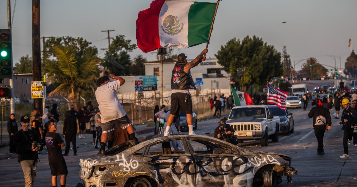 Trump's National Guard Deployment To L.A. Sparks Fierce Immigration Protest Backlash Trump's National Guard Deployment To L.A. Sparks Fierce Immigration Protest Backlash