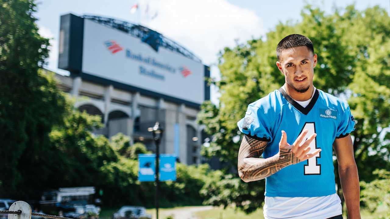 Wide Receiver Tetairoa McMillan Attends Carolina Panthers Rookie Minicamp Wide Receiver Tetairoa McMillan Attends Carolina Panthers Rookie Minicamp